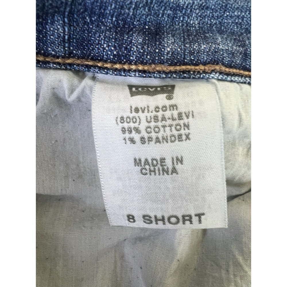 Levi's 515 Bootcut Jeans Women's 8 Short 30x30 Blue Denim Flaured Casual Y2K - Picture 14 of 16